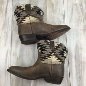 Frye Aztec Leather Boots 8